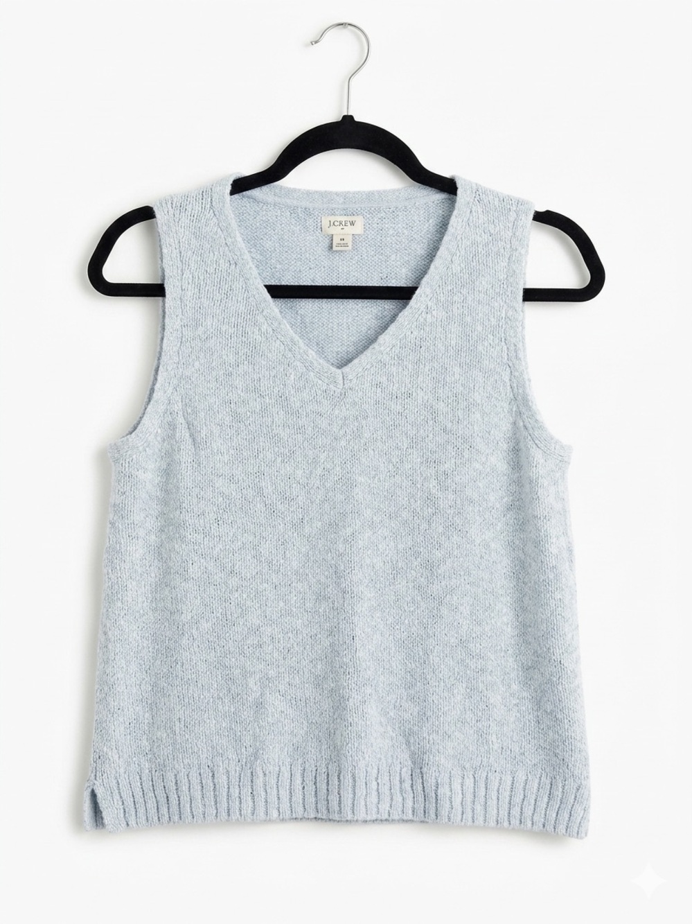 J. Crew Women’s V-Neck Beach Sweater Tank Textured Pullover Vest Size Medium